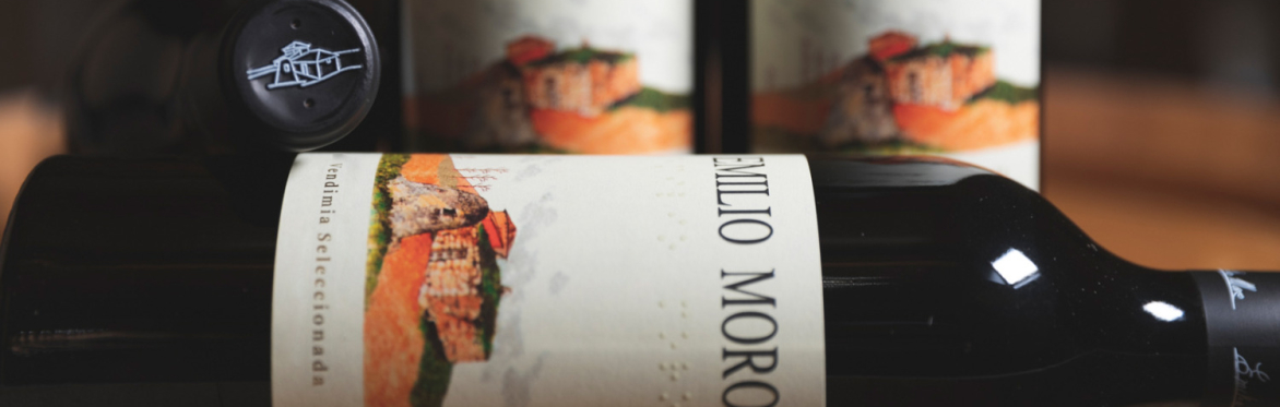 Emilio Moro bottles lined up
