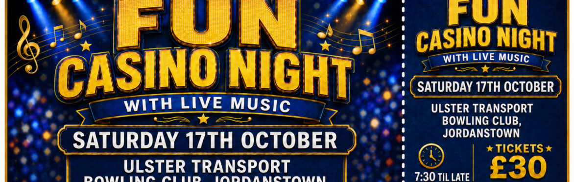 Fun Casino Night & Live Music / raising funds for "Hope for H2"