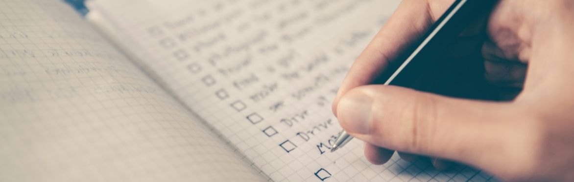 A paper journal being written