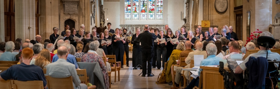 Cantamus Chamber Choir performing in Holy Trinity Church, Bradford on Avon