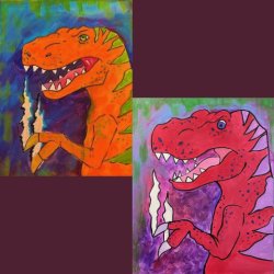Orange-asaurus/Pink-asaurus