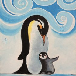 Penguins! - Paint Night @ The New Crown, Whittlesey