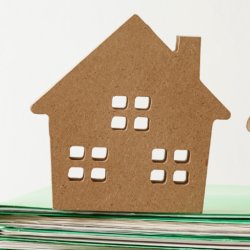 A home made out of cardboard