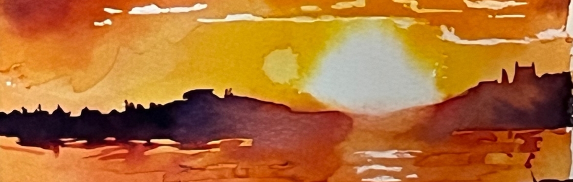 Sundowner Series 4 : Painting the Adur Sunset with Shimmer and Sparkle
