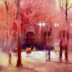 Flowing Landscapes in Watercolour - City Scapes - Viktoria Prischedko