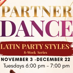 Latin Party Partner Dances (Merengue, Bachata, Salsa)  8-Week Series