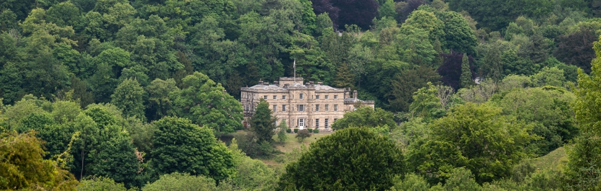 An 18th century castle sits nestled within acres of lush green woodland.