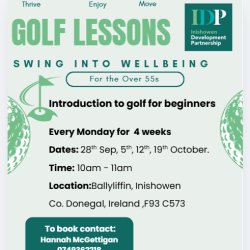 Swing Into Wellbeing – Golf Lessons for Over 55s