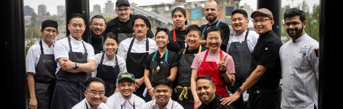 Group photo of chefs, some who will be at the event
