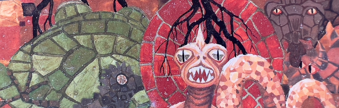 An image of a snake under a tree from Jung's Red Book
