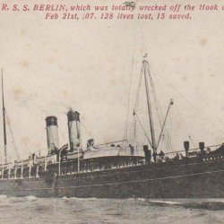 THE LOSS OF GER SHIPS BERLIN & YARMOUTH  £5.00