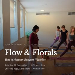 Flow & Florals — Yoga & Autumn Bouquet Workshop