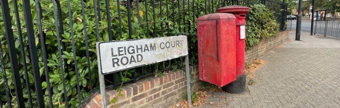 A post box on Leigham Court Road