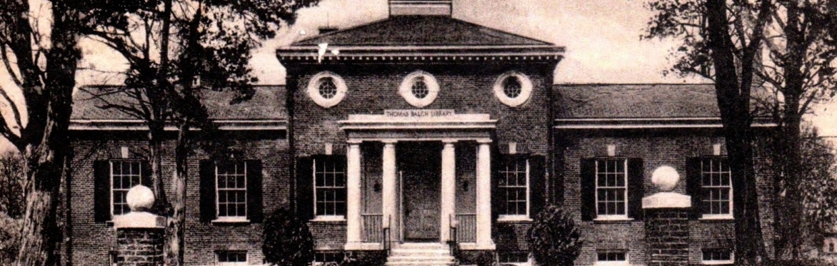 Historic photo of the Thomas Balch library
