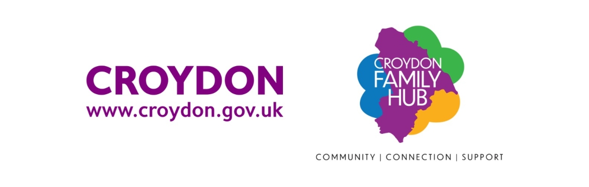 Image of Croydon Council and Croydon Family Hub Logos.
