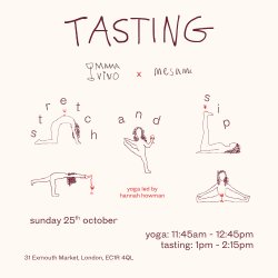 'stretch and sip' yoga and wine tasting