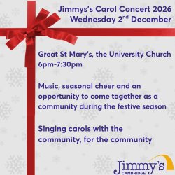 Jimmy's Cambridge Carol Concert 2026