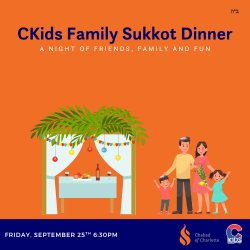 CKids Shabbat Dinner in the Sukkah