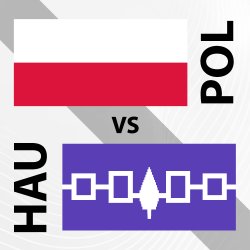 Poland (POL) Flag versus Haudenosaunee (HAU) Flag