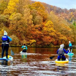 Autumn Paddleboard - Waterfall, Loch Faskally & River Tummel