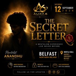 The Secret Letter – Mentalist Anandhu Live in Belfast