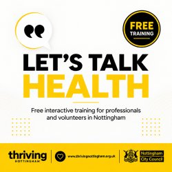 Let's Talk Health Training - Wednesday 25th November 2026