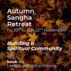 Autumn Sangha retreat 2026