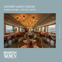 Women in M&A and Private Capital -Oct 26 Autumn Lunch Social