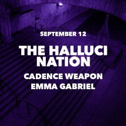 SoundScape Sep 12 ft. The Halluci Nation, Cadence Weapon, Emma Gabriel