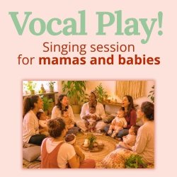 A circle of women singing and holding babies