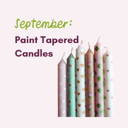 Paint Tapered Candles @ The Shop