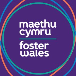 Foster Wales logo on purple background