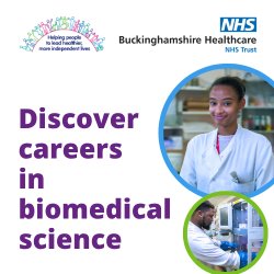 Photos of pharmacists advertising the event