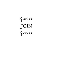 logo formed of the word join in different forms of lettering