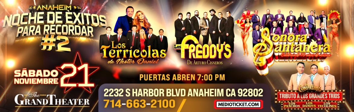 LOS TERRICOLAS, LOS FREDDYS Y LA SONORA SANTANERA