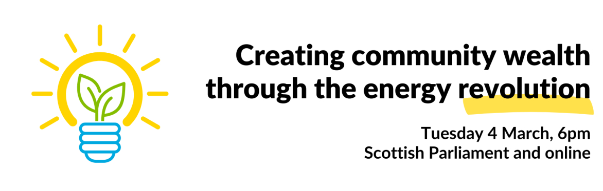 Event title: Creating community wealth through the energy revolution