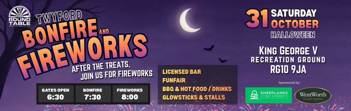 Twyford Round Table Bonfire & Fireworks 2026