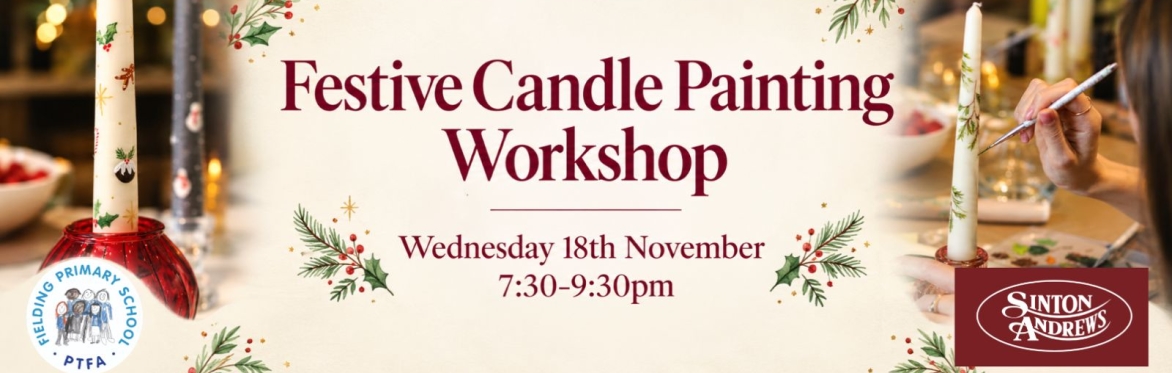 Festive Candle Painting Workshop - adults evening session!
