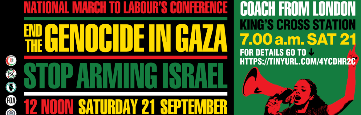 London-Liverpool Coach for Labour Party Conference Palestine Protest
