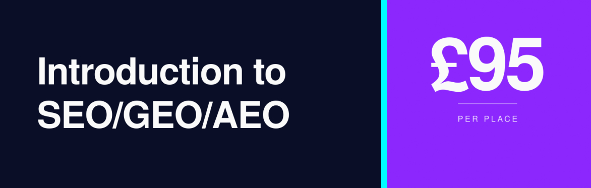 Comagnify Introduction to SEO/GEO/AEO (half-day) workshop in Bristol