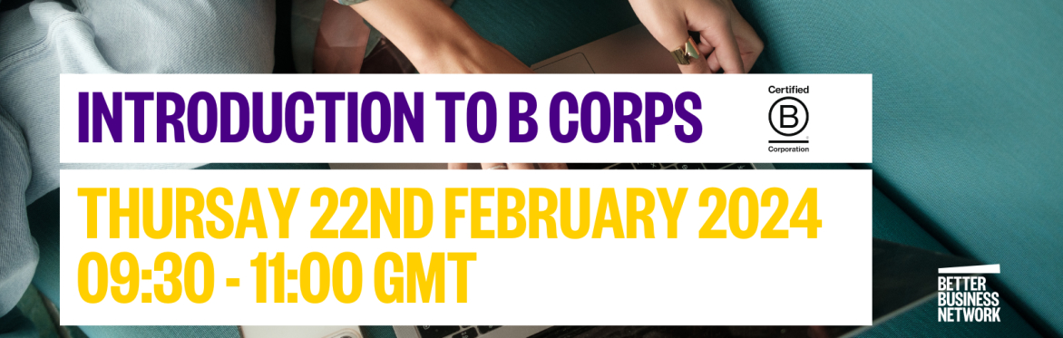 Introduction to B Corp Workshop