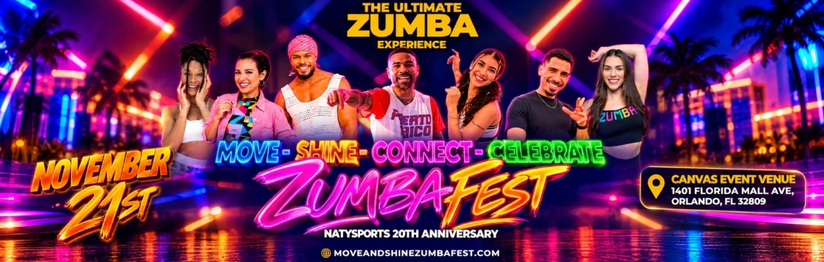 MOVE AND SHINE ZUMBA FEST - Natysports 20th Anniversary