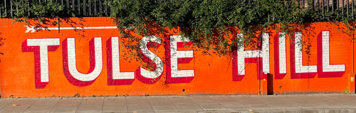 Tulse Hill written on a wall