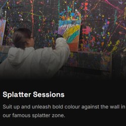 Splatter session @ The Paint Patch Age 5-12  A session for  Neurodivergent Children