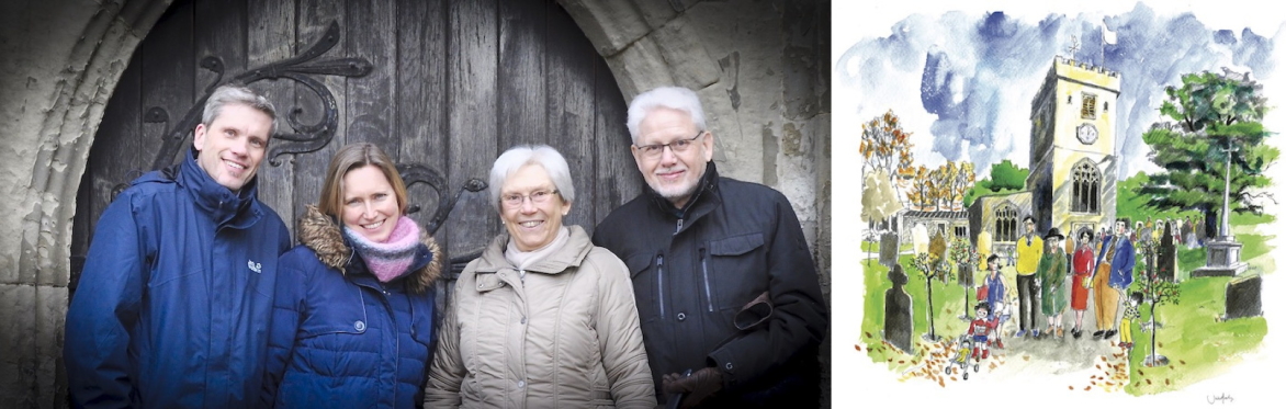 Revd. Christoph Lindner, Edda Lindner and other members of the team
