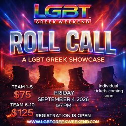 THE LGBT GREEK ROLL CALL TEAM REGISTRATION
