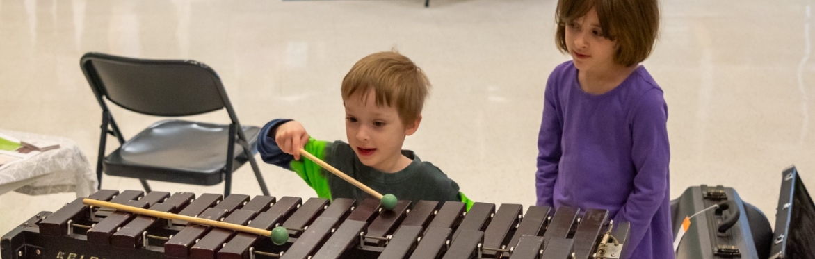 Children's instrument petting zoo