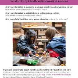 Waldorf Early Childhood Information Sessions (free of charge)