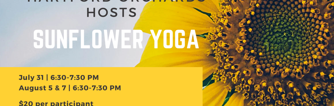 Sunflower Yoga at Hartford Orchards