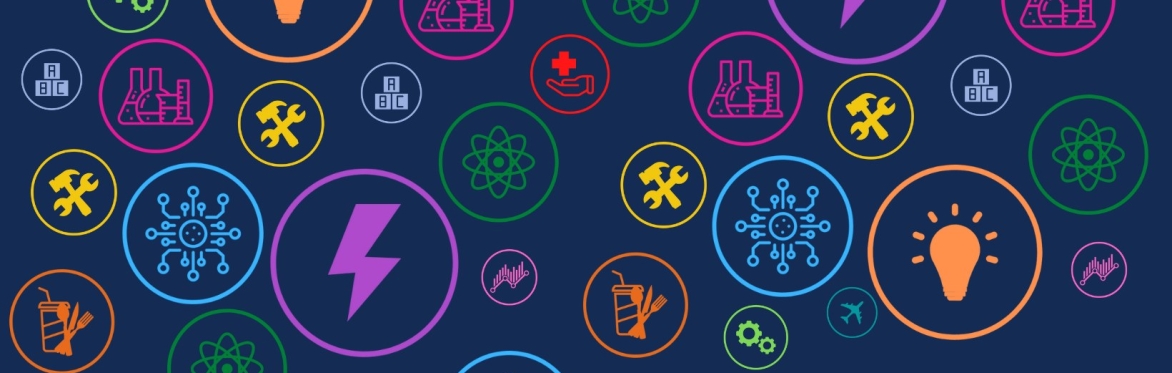 DYW logo with some career icons.